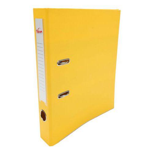 Classeur à levier plastique A4 dos: 50mm avec œillets de blocage - Jaune thumbnail image 1