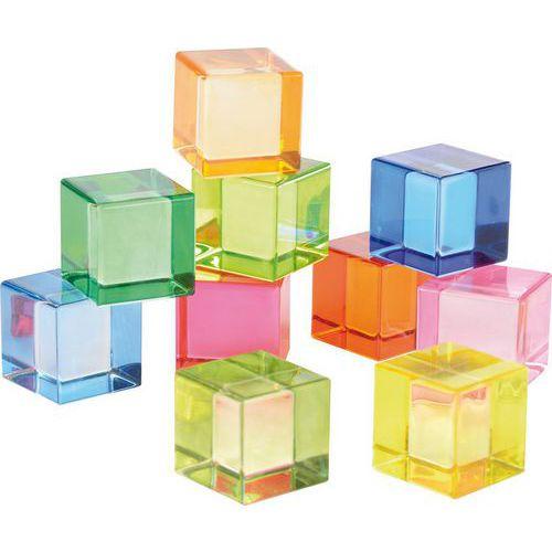 Lot 10 cubes transparents pour maison en bois thumbnail image 1