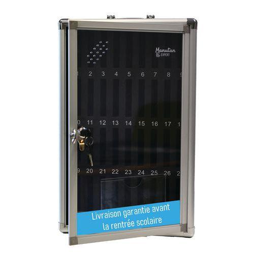 Illustration de : Armoire 36 casier rangement pour téléphones portables - Manutan Expert