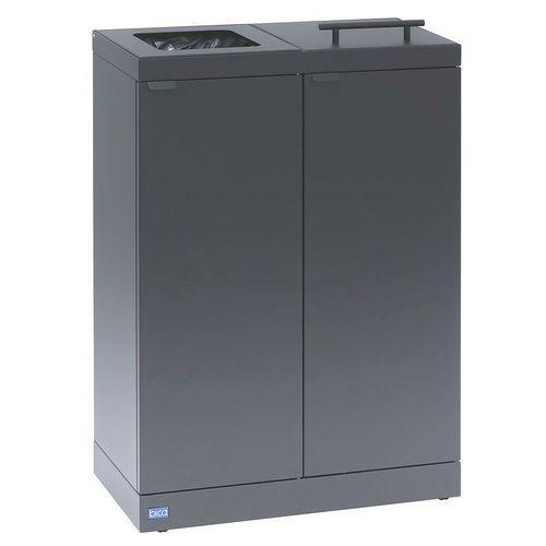 Illustration de : Poubelle de tri sélectif Bica 886 2x45L