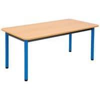 Table maternelle rectangulaire 4 pieds tube Lise thumbnail image