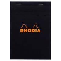 Bloc agrafé Black N 16 14,8x21 cm 80 feuilles Q.5x5 80g - Rhodia thumbnail image