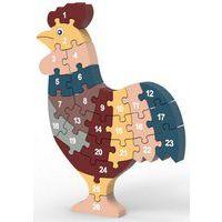 Puzzle chiffres et lettres coq - Sapinmalin thumbnail image