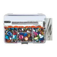 Boite de 1000 Strass formes & couleurs assorties + 4 pinces - Ammi thumbnail image