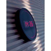 Horloge murale ronde LED  Rouge /Noir thumbnail image 6