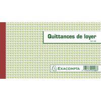 Manifold Quittances de loyer Exacompta - 12,5 x 21 cm - 50 feuillets triple - Autocopiant thumbnail image