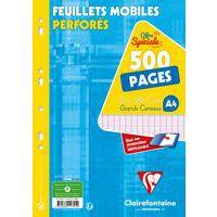 Feuillet mobile perforé seyes 500 pages 90g 21x29.7 cm thumbnail image