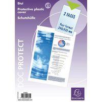 Sachet 10 étuis de protection simples pvc lisse A4 maxi - Exacompta thumbnail image