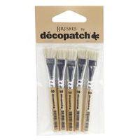 Pack de 5 petits pinceaux pure soie - Décopatch thumbnail image