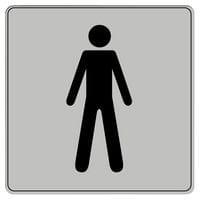 Pictogramme en polystyrène ISO 7001 - Toilette hommes thumbnail image