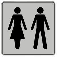 Pictogramme en polystyrène ISO 7001 - Toilette homme / femme thumbnail image