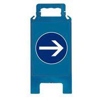 Chevalet de signalisation d'obligation - Bleu thumbnail image