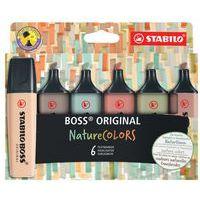 Etui carton de 6 surligneurs boss original couleurs nature - Stabilo thumbnail image