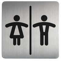 Pictogramme design carré toilette - Hommes et femmes thumbnail image