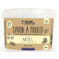 Pot de 500g de base de savon au miel - Graine créative thumbnail image