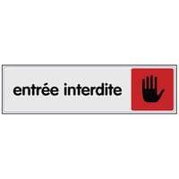 Panneau de signalisation en plexiglas - Entrée interdite thumbnail image