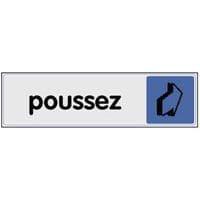 Panneau de signalisation en plexiglas - Poussez thumbnail image