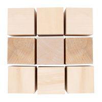 Lot de 9 cubes dés en bois à personnaliser 4 x 4 cm thumbnail image