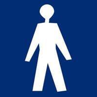 Pictogramme de signalisation adhésif 20 x 20 cm - Homme thumbnail image