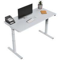 Bureau électrique ergonomique Kelli Blanc 200 cm thumbnail image 4