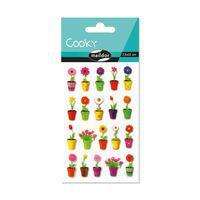 Etui 20 stickers 3d cooky 1 planche fleurs 2 - Maildor thumbnail image