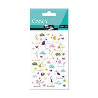 Etui 40 stickers 3d cooky 1 planche licornes - Maildor thumbnail image