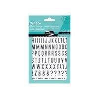 Etui 228 gommettes glitty alphabet / chiffres, noir - Maildor thumbnail image