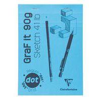 Bloc GraF'iT DOT 90g 160 pages couverture bleu - Clairefontaine thumbnail image