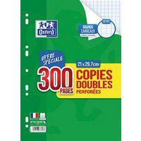 Copie double 200p seyes 90g A4 perforées + 100p gratuites - Oxford thumbnail image