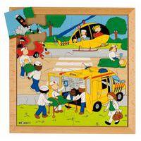 Lot de 4 puzzles bois les métiers - Educo thumbnail image