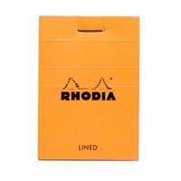 Bloc agrafé orange ligné 80 feuillets - Rhodia thumbnail image