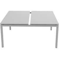 Bureau droit Bench 2 places Inesa Blanc 160 cm thumbnail image 4