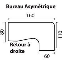 Bureau asymétrique Alpha thumbnail image 2