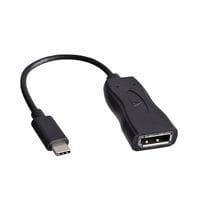 Adaptateur USB-C vers 1 DisplayPort noir V7 thumbnail image