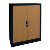 Armoire métal rideaux PVC lame terminale recouverte hauteur 102 cm Acial thumbnail image