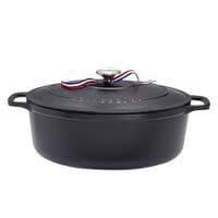 Cocotte en fonte ovale 27 cm Noire - Sublime - CHASSEUR thumbnail image