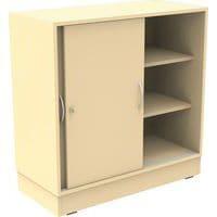 Armoire Octet portes coulissantes Beige socle panneau - Manutan Expert thumbnail image