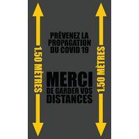 Tapis imprimé « MERCI DE GARDER VOS DISTANCES » - Notrax thumbnail image