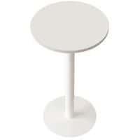 Table de réunion haute Easy Office pied métal Ø 60 cm plateau Blanc thumbnail image