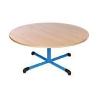 Table Chloé ronde plateau hêtre pied central - Mobidecor thumbnail image