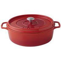 Cocotte en fonte ovale 31 cm -INVICTA- Rubis thumbnail image