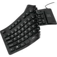 Clavier en silicone souple et étanche combo USB/PS2 noir thumbnail image 2