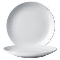 Assiette plate en porcelaine blanc-Eo thumbnail image