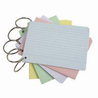 Set de 19 Pk de 50 Flashcards s film+ann. bristol perforé A7assorties thumbnail image 3