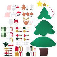 Kit DIY sapin de Noël géant feutrine avec 30 décorations thumbnail image 3