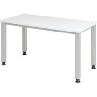 Bureau droit pieds carrés 140 cm thumbnail image 3