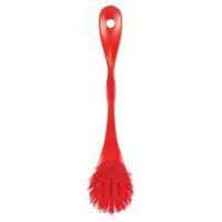 Lot de 10 Brosse vaisselle, 185 mm, medium, rouge thumbnail image 2