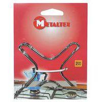 Lot de 2 supports bain marie chromés - Metaltex thumbnail image