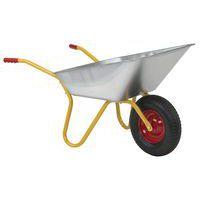 Brouette de jardin cuve galva 100L/150Kg roue pneumatique thumbnail image