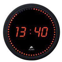 Horloge murale ronde LED rouge Alba thumbnail image